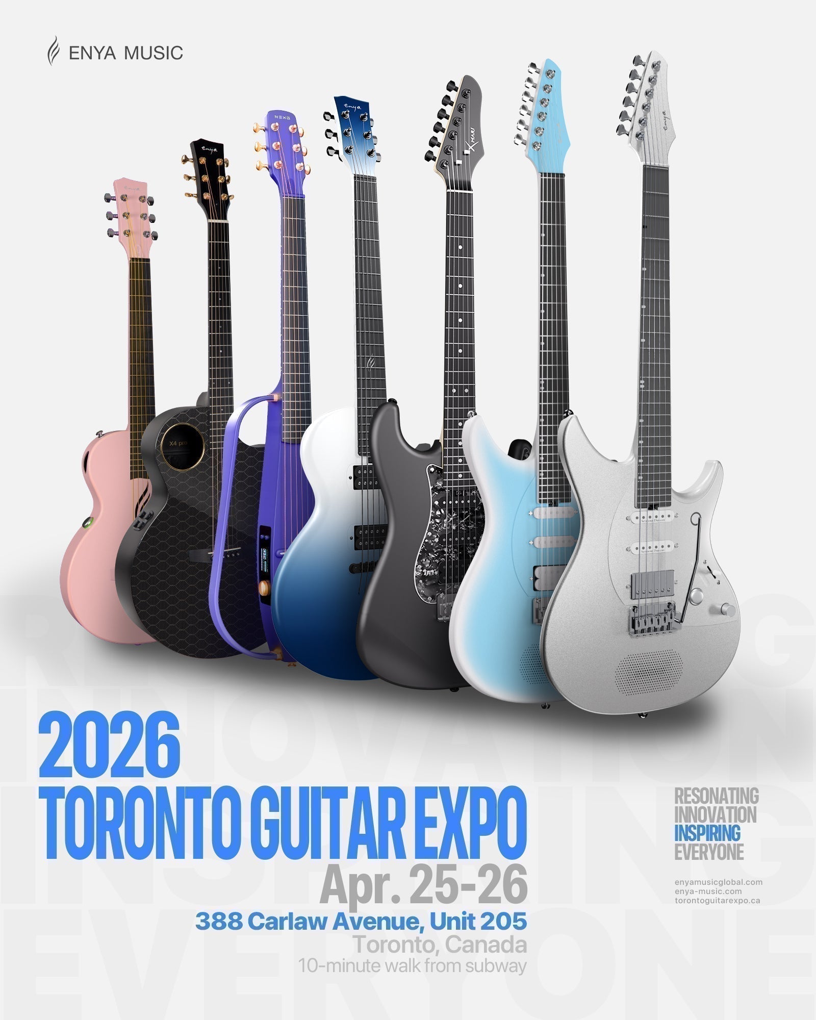 Enya Music at Toronto Guitar Expo 2026