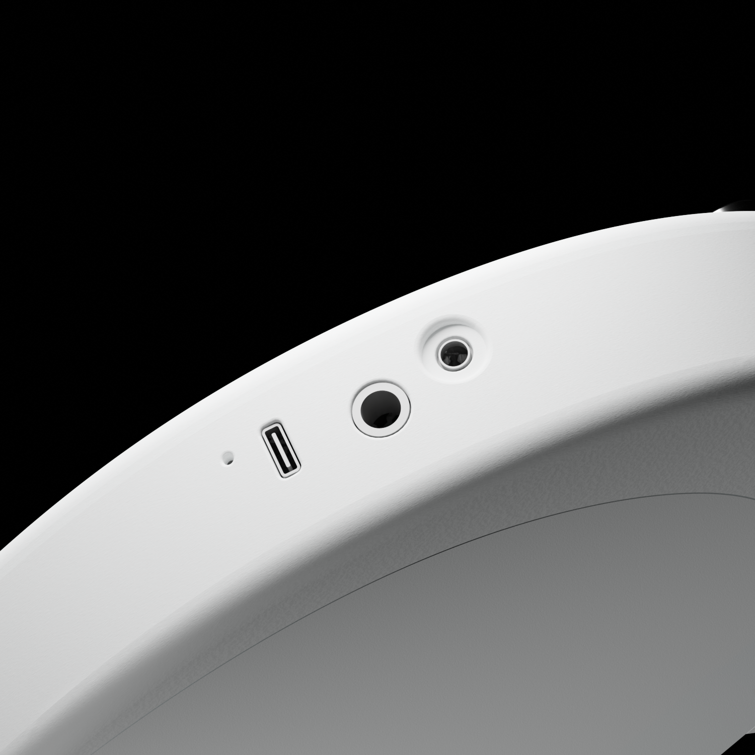 Enya Inspire's output panel: 6.35mm instrument jack, 3.5mm headphone jack, and USB-C port.