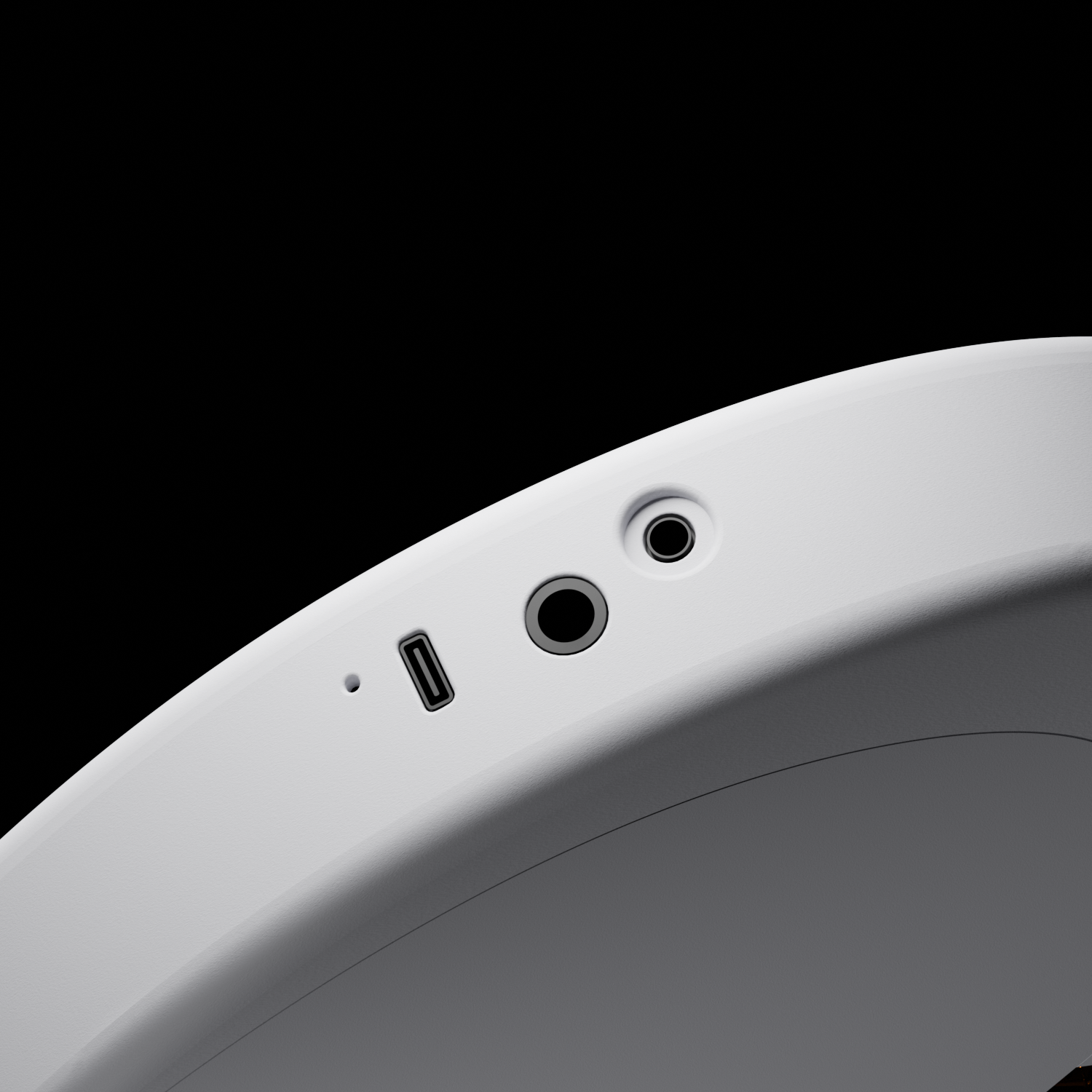 Enya Inspire's output panel: 6.35mm instrument jack, 3.5mm headphone jack, and USB-C port.