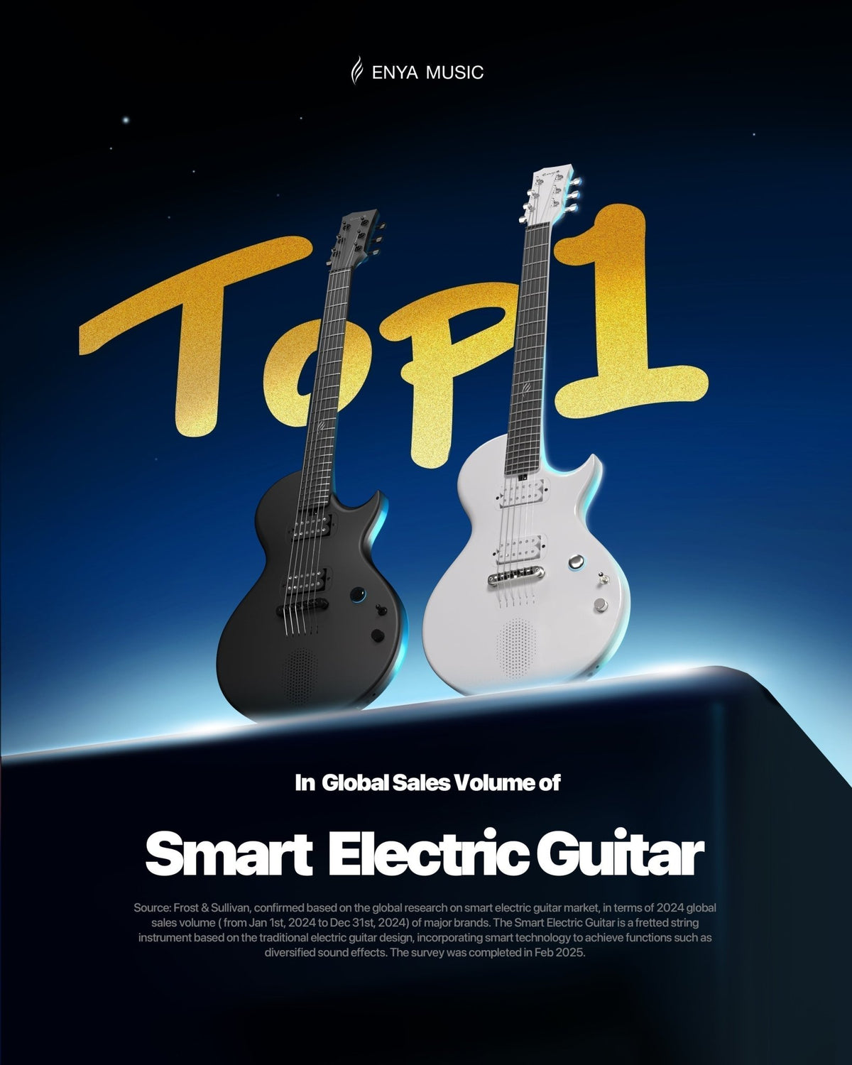 We Made it! Global No.1 Best-selling Smart Electric Guitar!