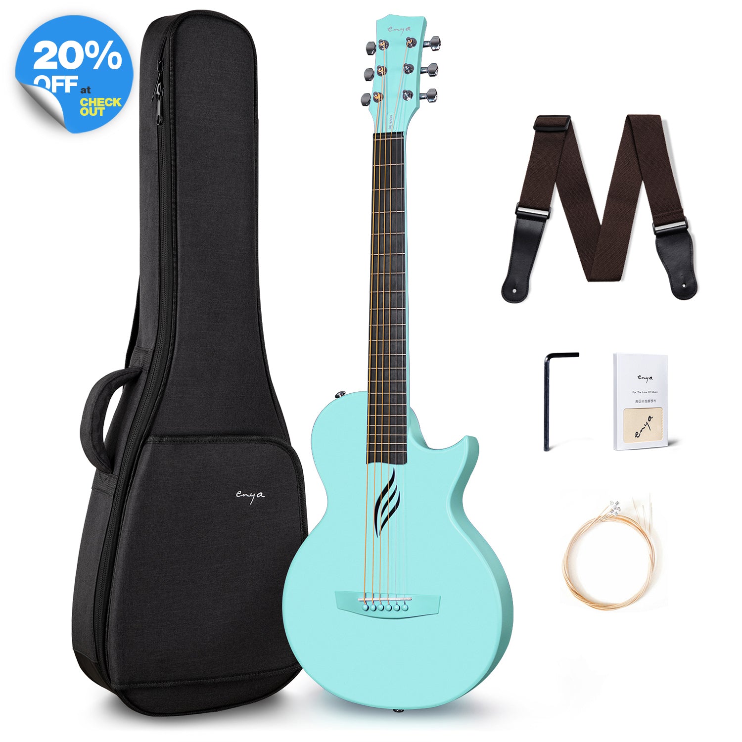 Nova Go: Durable, Light, Cute, Carbon Fiber Travel Guitar