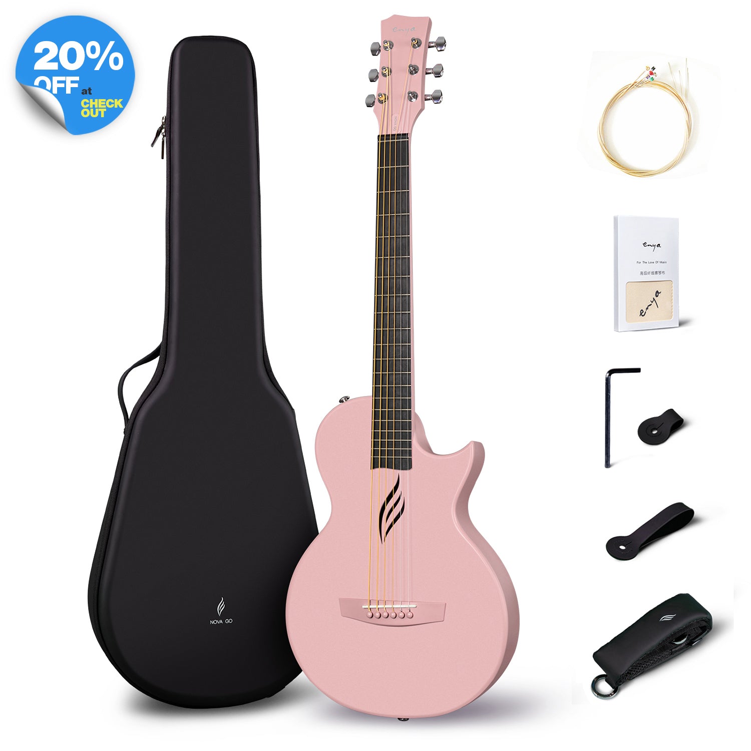 Nova Go: Durable, Light, Cute, Carbon Fiber Travel Guitar