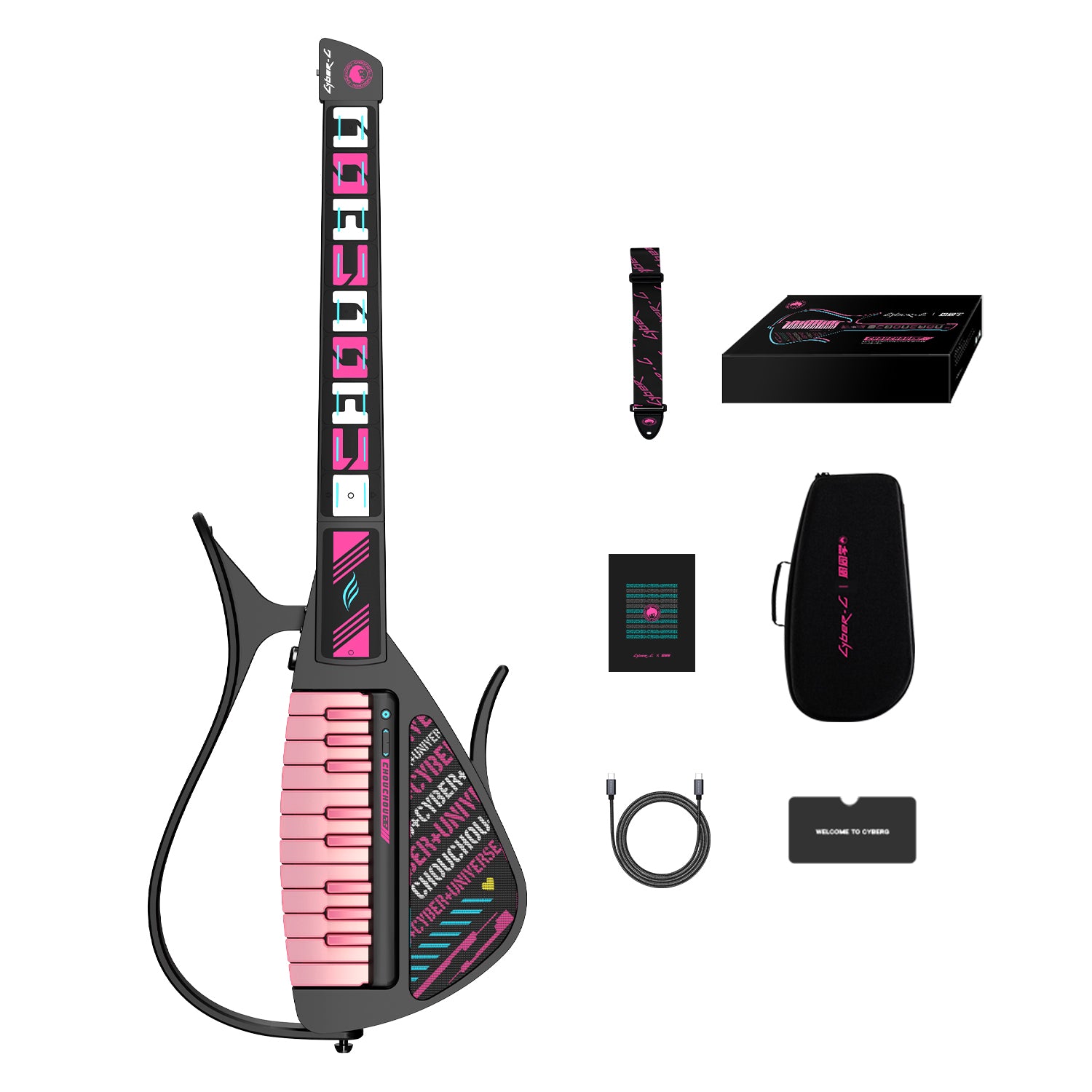Amazon.com: Enya CYBER-G Stringless Smart Guitar, Foldable