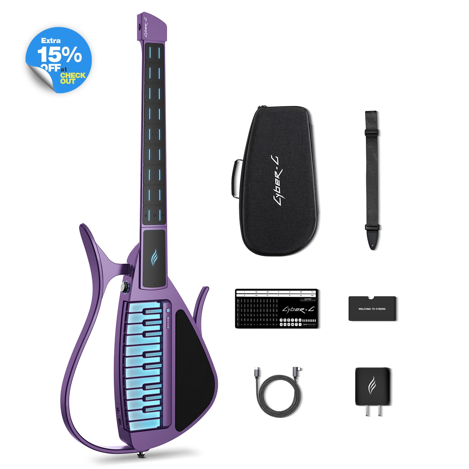 Enya Cyber G New Era Backing Stringless Guitar