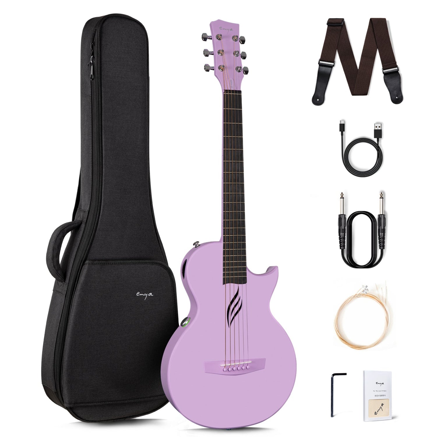 ENYA NOVA GO SP1 エンヤ ノバ ゴーSP1 Nova Go Sp1: Carbon Fiber Electric Acoustic Travel Guitar
