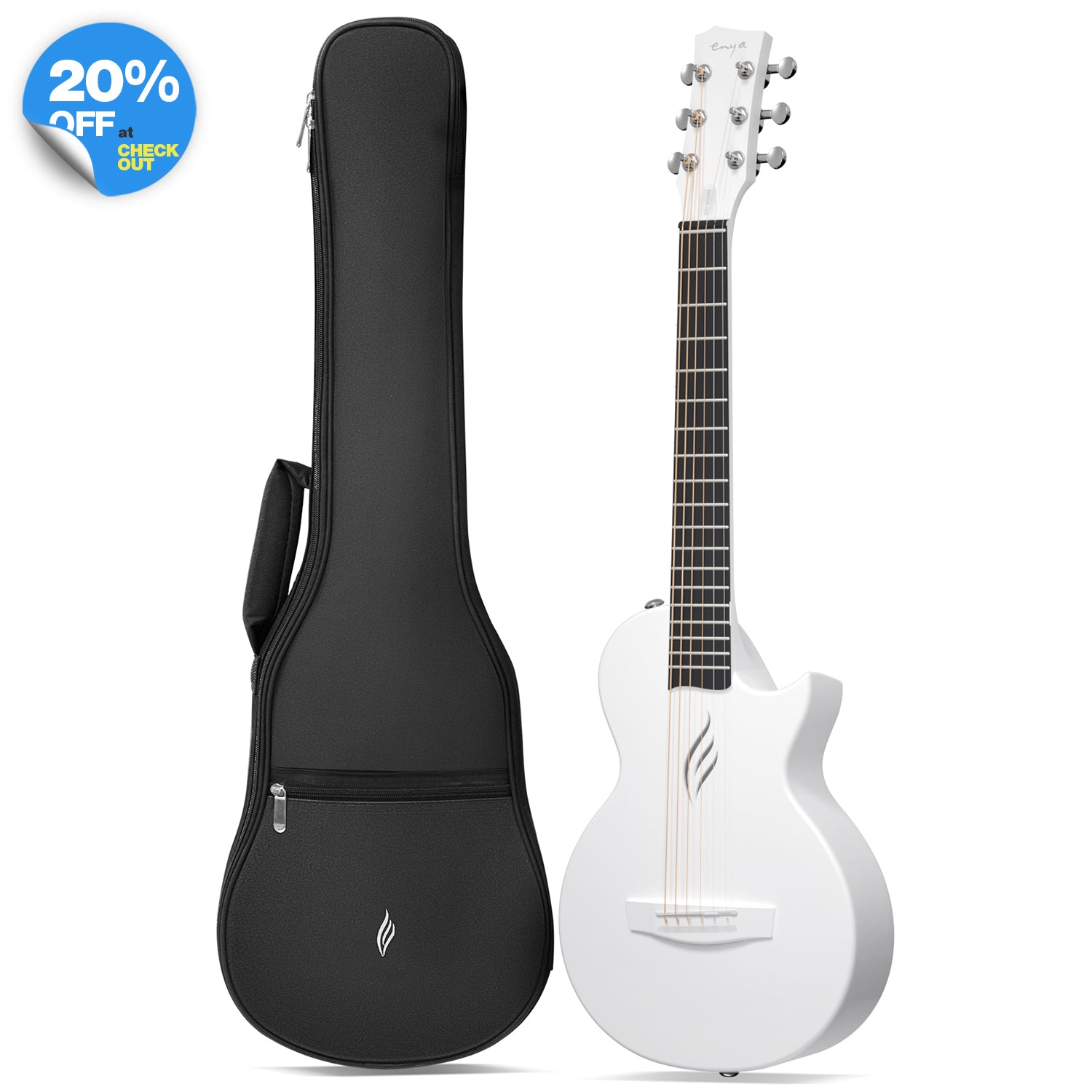 Enya Nova Go Mini アコースティックギター Nova Go Mini: Durable, Light, Carbon Fiber Travel Guitar