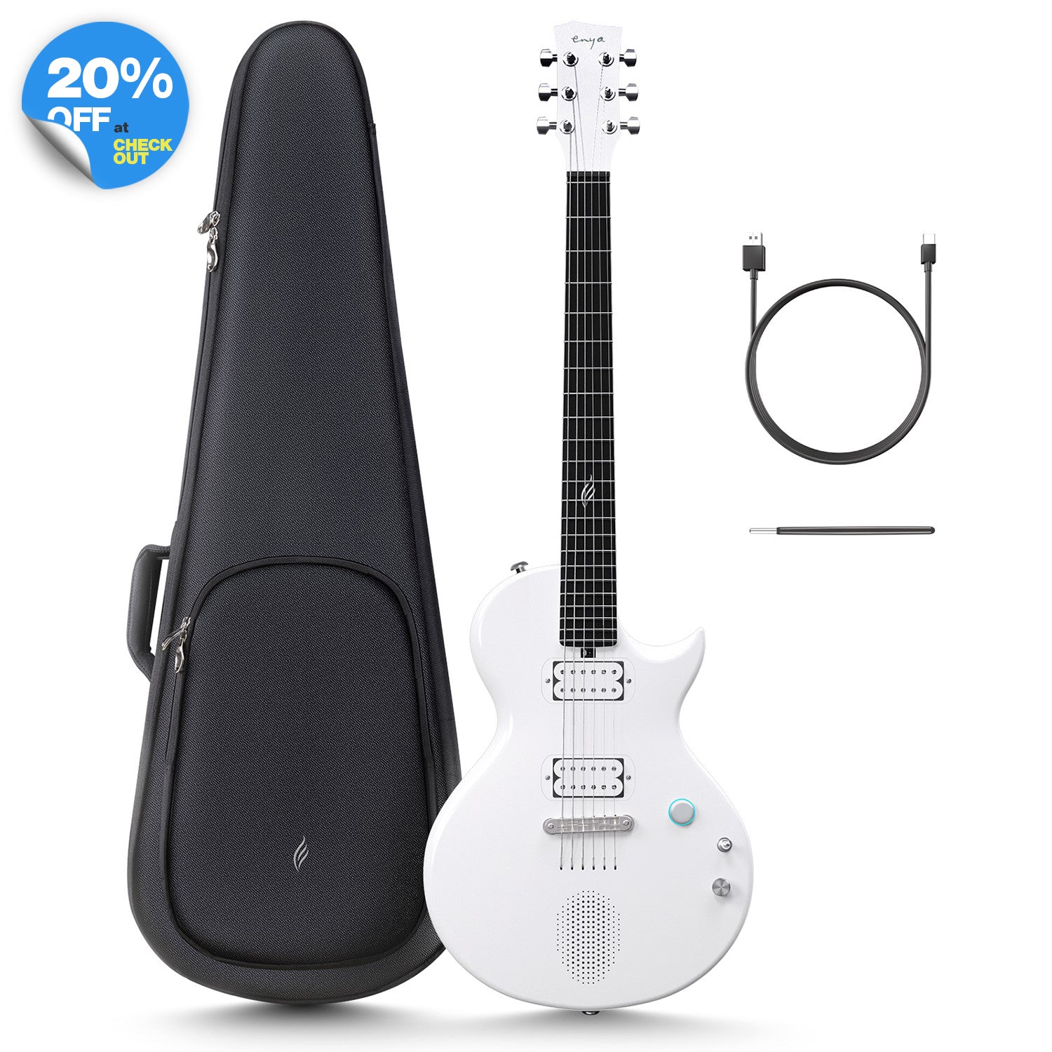 ギター ENYA NOVA GO SONIC Nova Go Sonic : Carbon Fiber Smart Electric Guitar