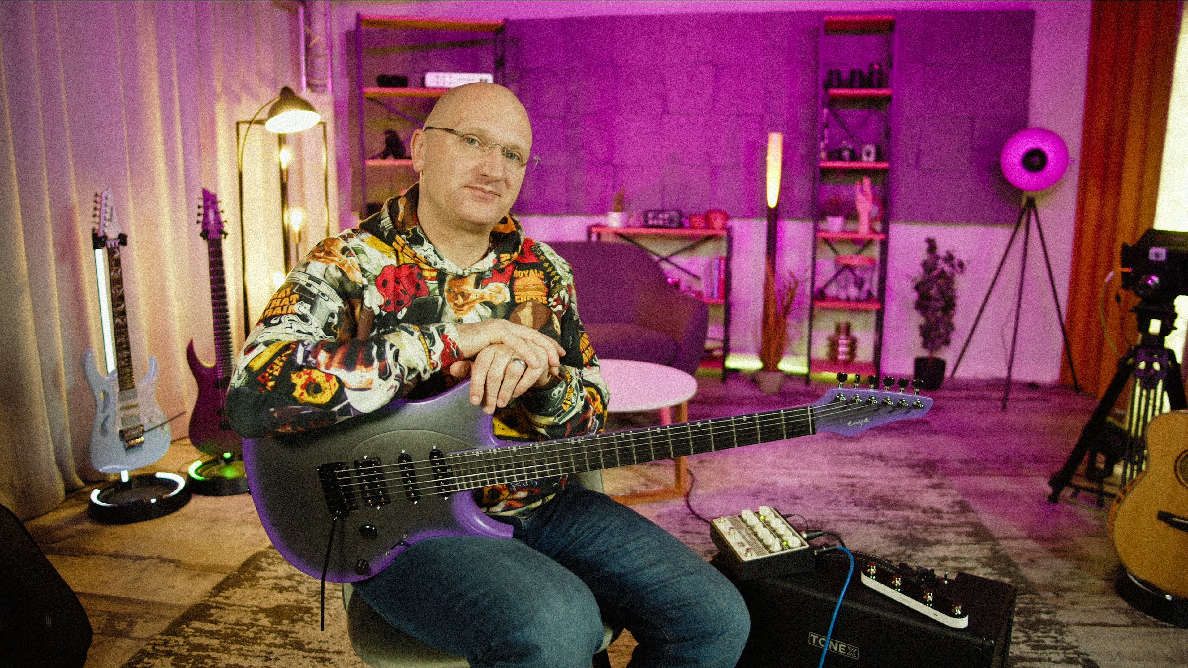 Enya Inspire: Carbon Fiber Super Strat Smart Guitar